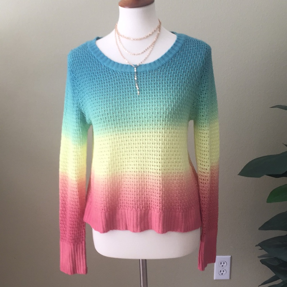 Billabong rainbow ombré sweater